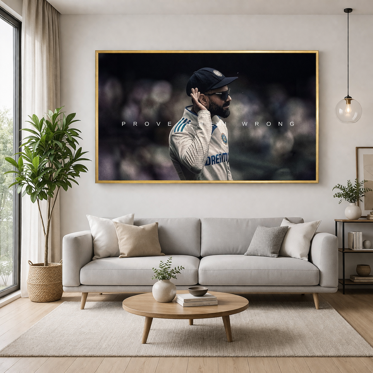 Virat Kohli Motivational Canvas Wall Art – Prove Them Wrong