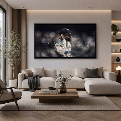 Virat Kohli Motivational Canvas Wall Art – Prove Them Wrong