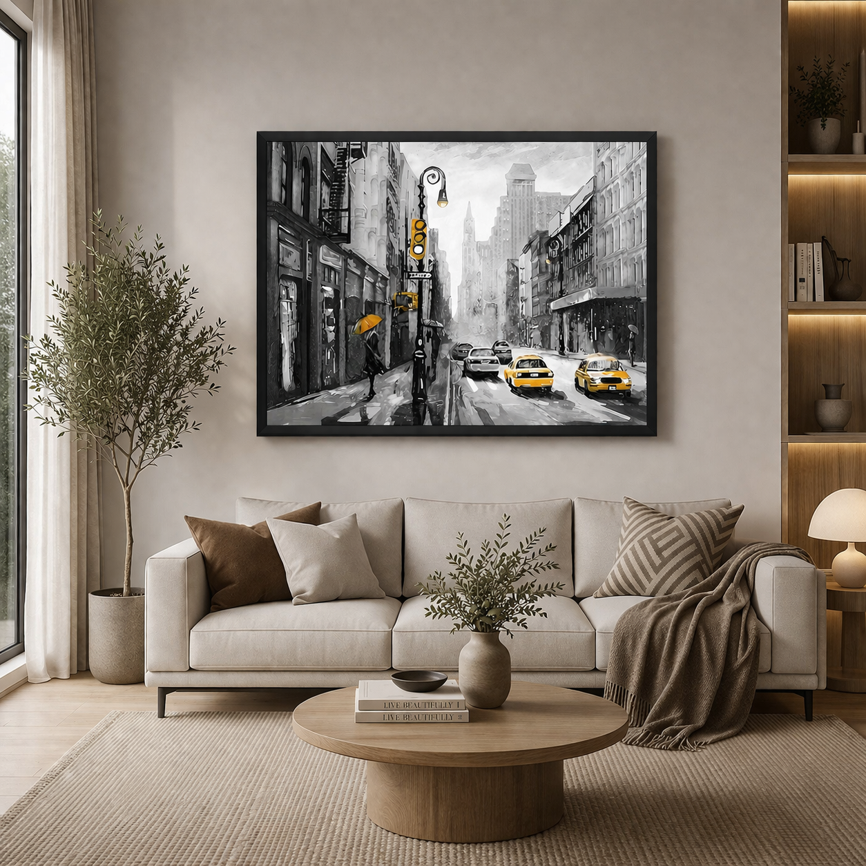 Modern Cityscape Canvas Wall Art for Stylish Home Decor