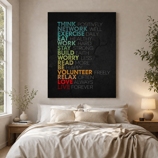 Motivational Quote Canvas Wall Art
