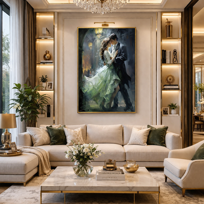 Midnight Waltz Romantic Dance Wall Art Canvas for Home Decor