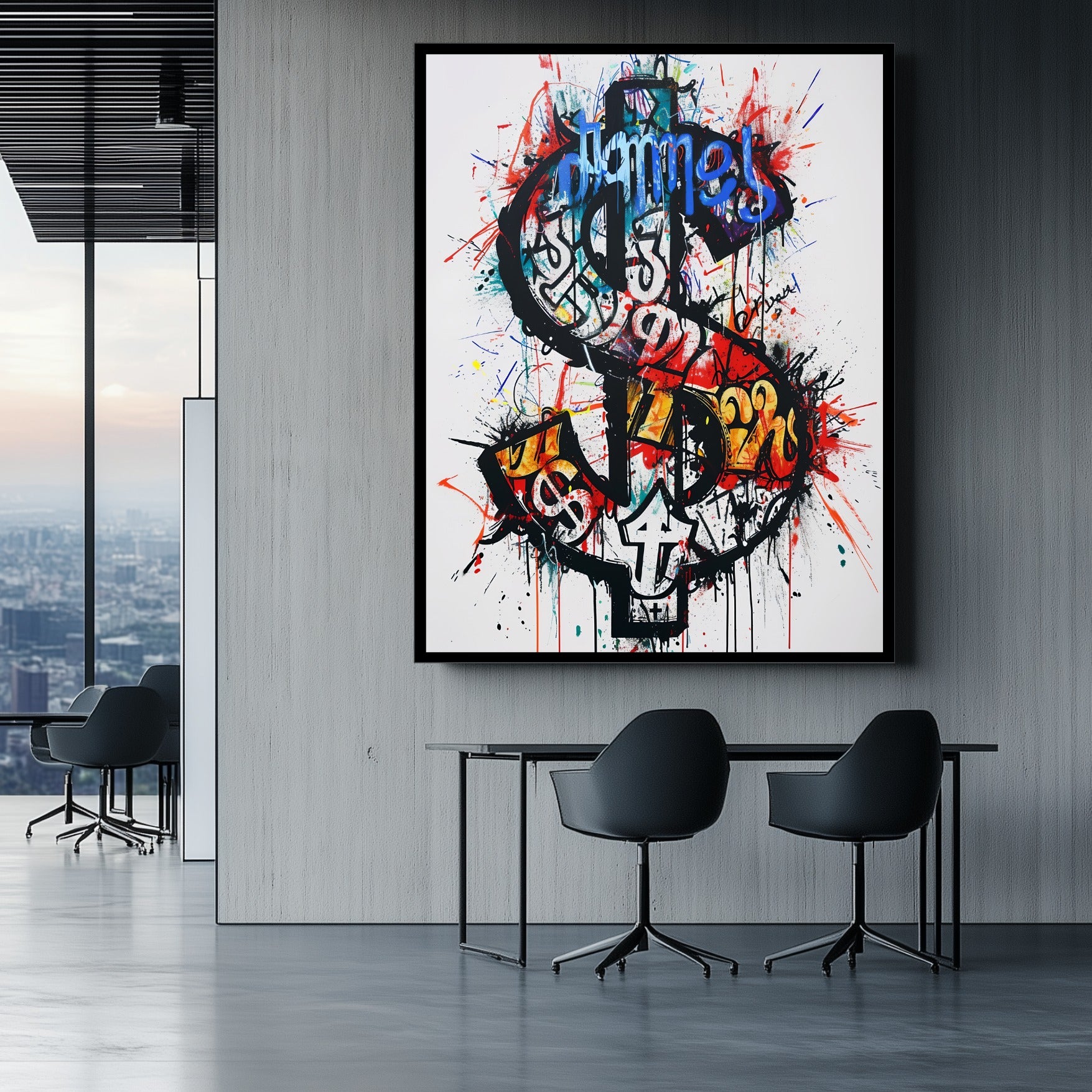 Dollar Sign Banksy Graffiti Pop Art Canvas Print canvas wall art painting