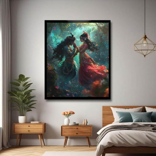 Radha Krishna Canvas Wall Painting