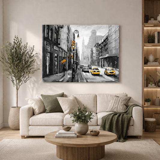 Modern Cityscape Canvas Wall Art for Stylish Home Decor