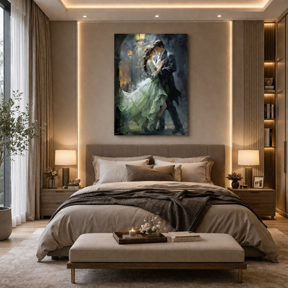 Midnight Waltz Romantic Dance Wall Art Canvas for Home Decor