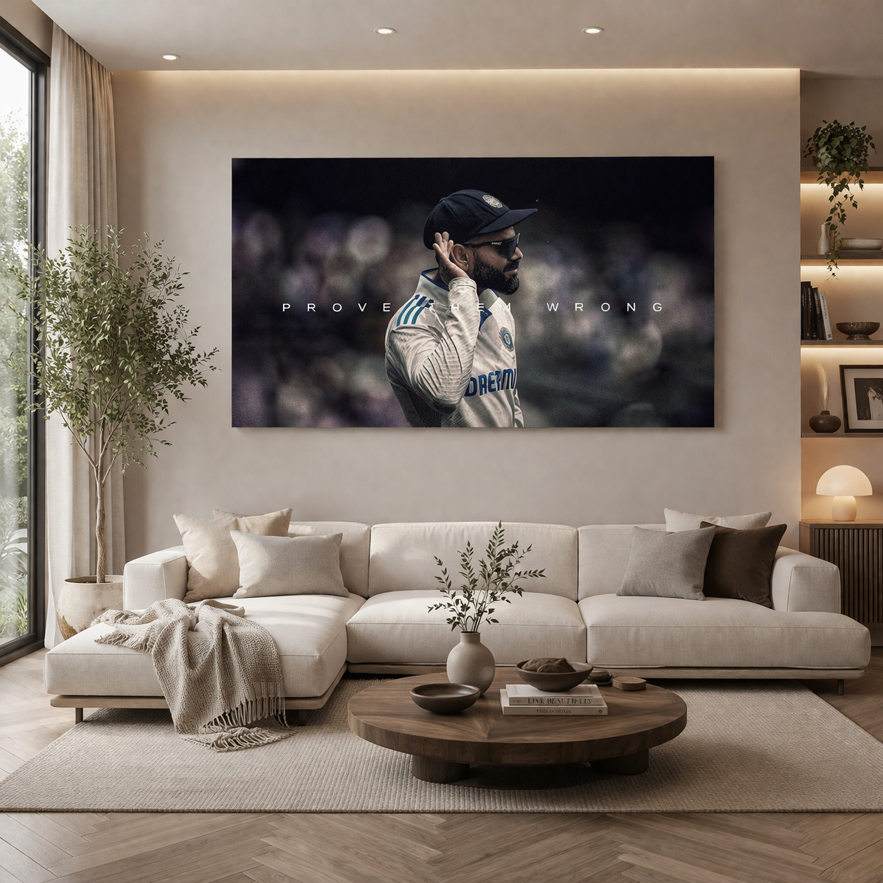 Virat Kohli Motivational Canvas Wall Art – Prove Them Wrong