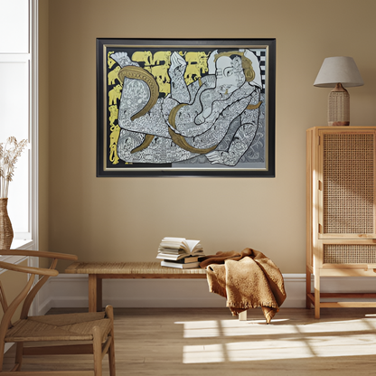 Hand Crafted Ganesha Detailed Artwork for Divine Decor
