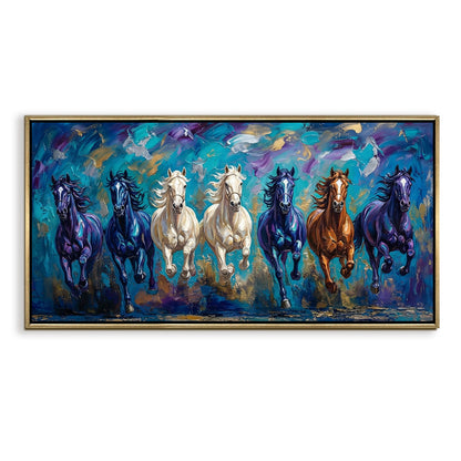 Seven Running Horses Vastu Wall Painting