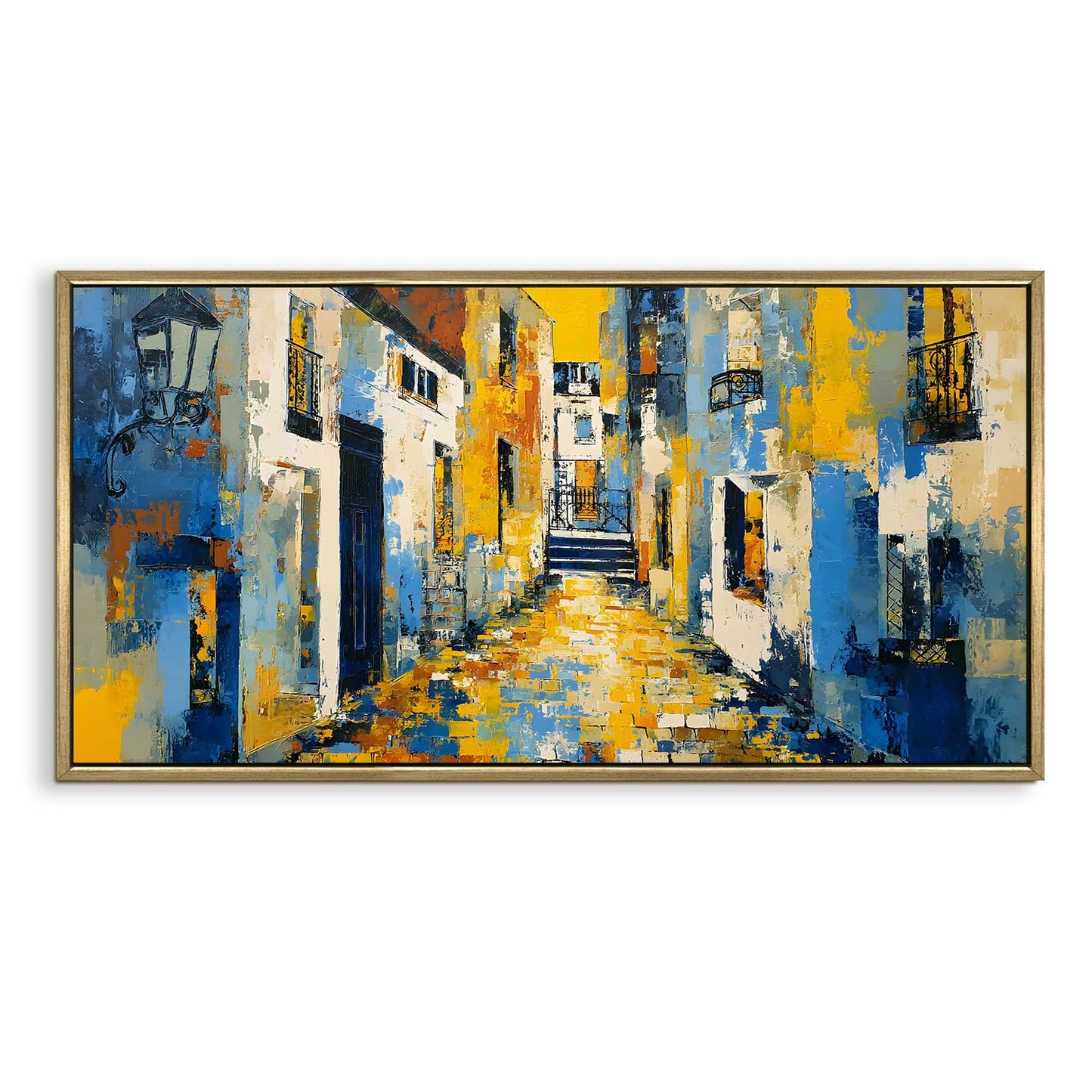 Vintage Modern Alley Canvas Wall Painting