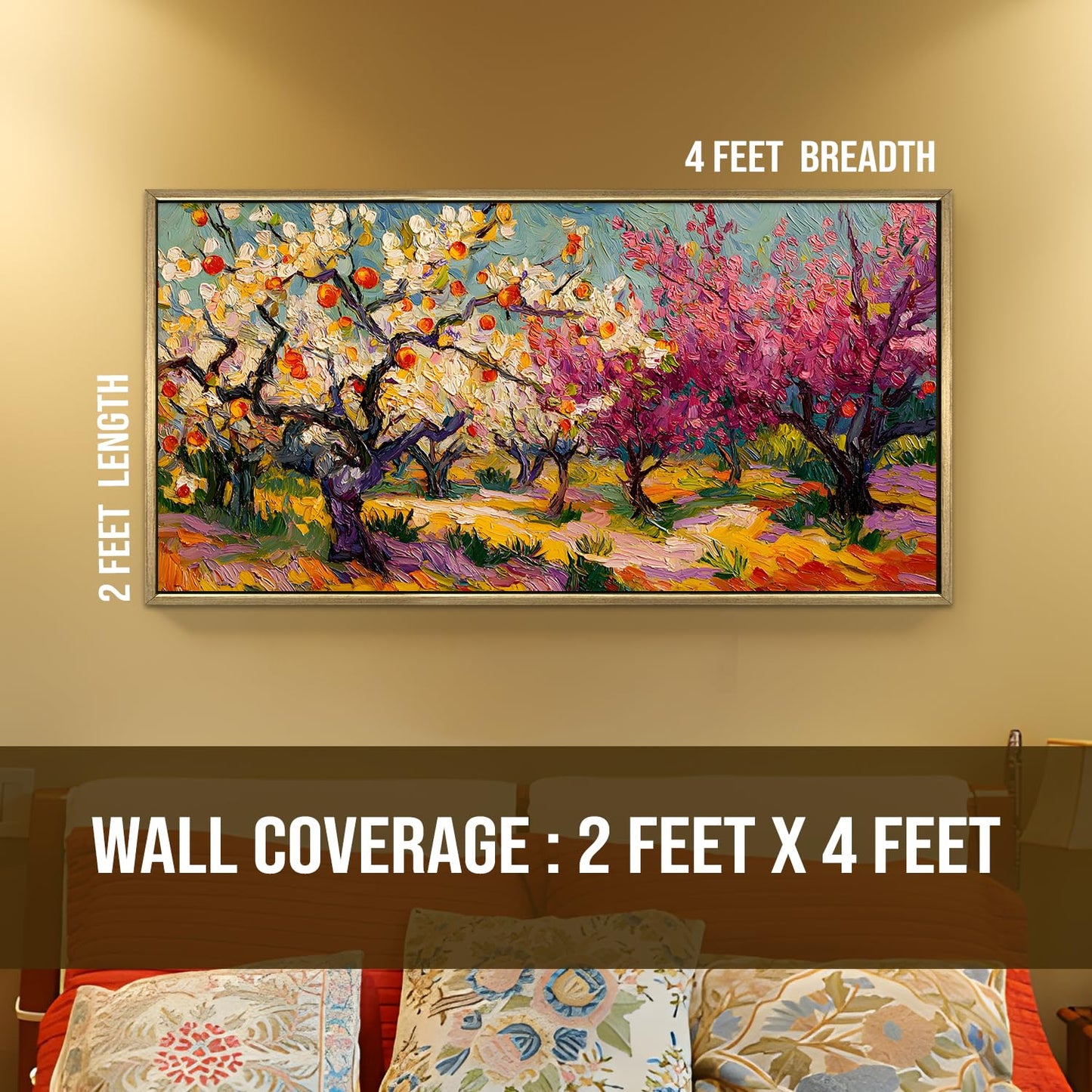 Vintage Floral Canvas Wall Painting
