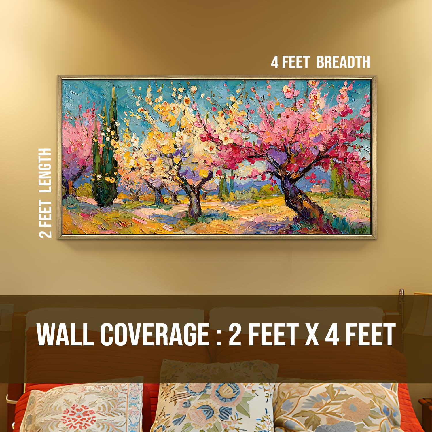 Vintage Forest Canvas Wall Painting For Living Room