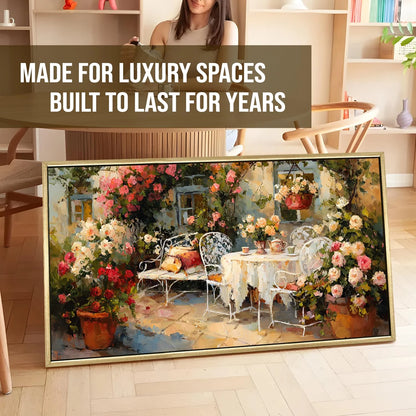 Vintage Garden Canvas Wall Painting For Hotel 