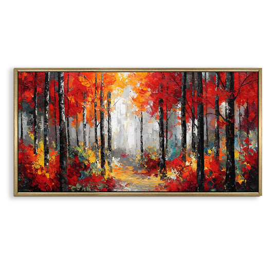 Vintage Forest Canvas Wall Painting For Hotel Room