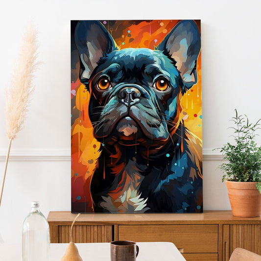French Bulldog Art canvas wall art painting