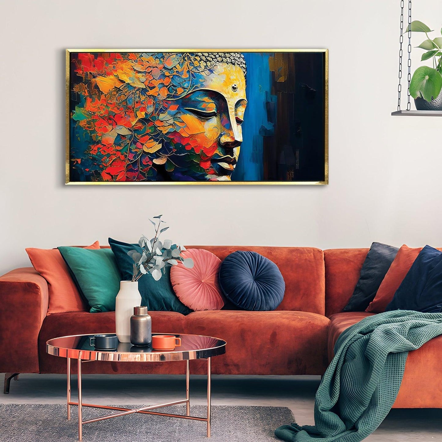 Lord Buddha Canvas Wall Painting For Office Decor