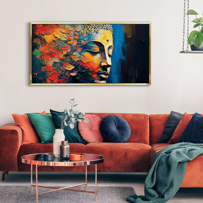 Lord Buddha Canvas Wall Painting For Office Decor