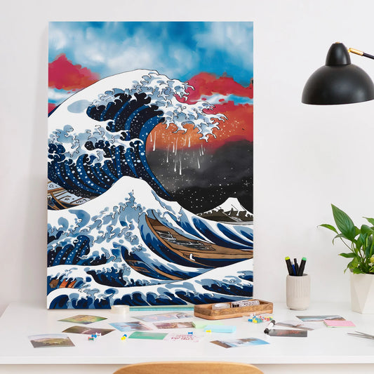 The Wave Canvas Wall Painting 