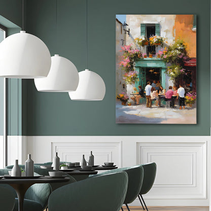 Vintage Cafe Wall Canvas Wall Art For Hotel