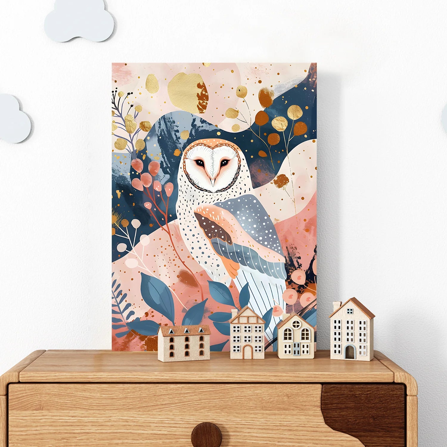 Owl Canvas Wall Art Wildlife Painting