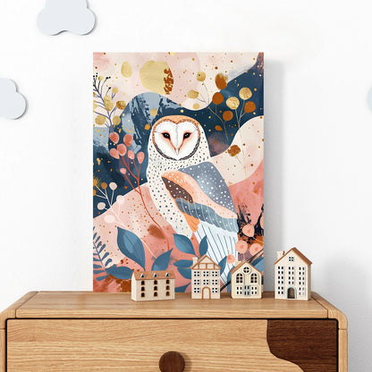 Owl Canvas Wall Art Wildlife Painting