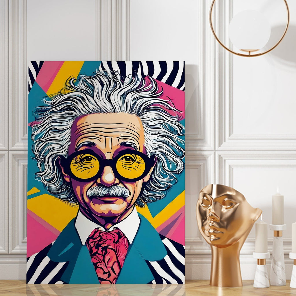 Einstein Unplugged canvas wall art painting