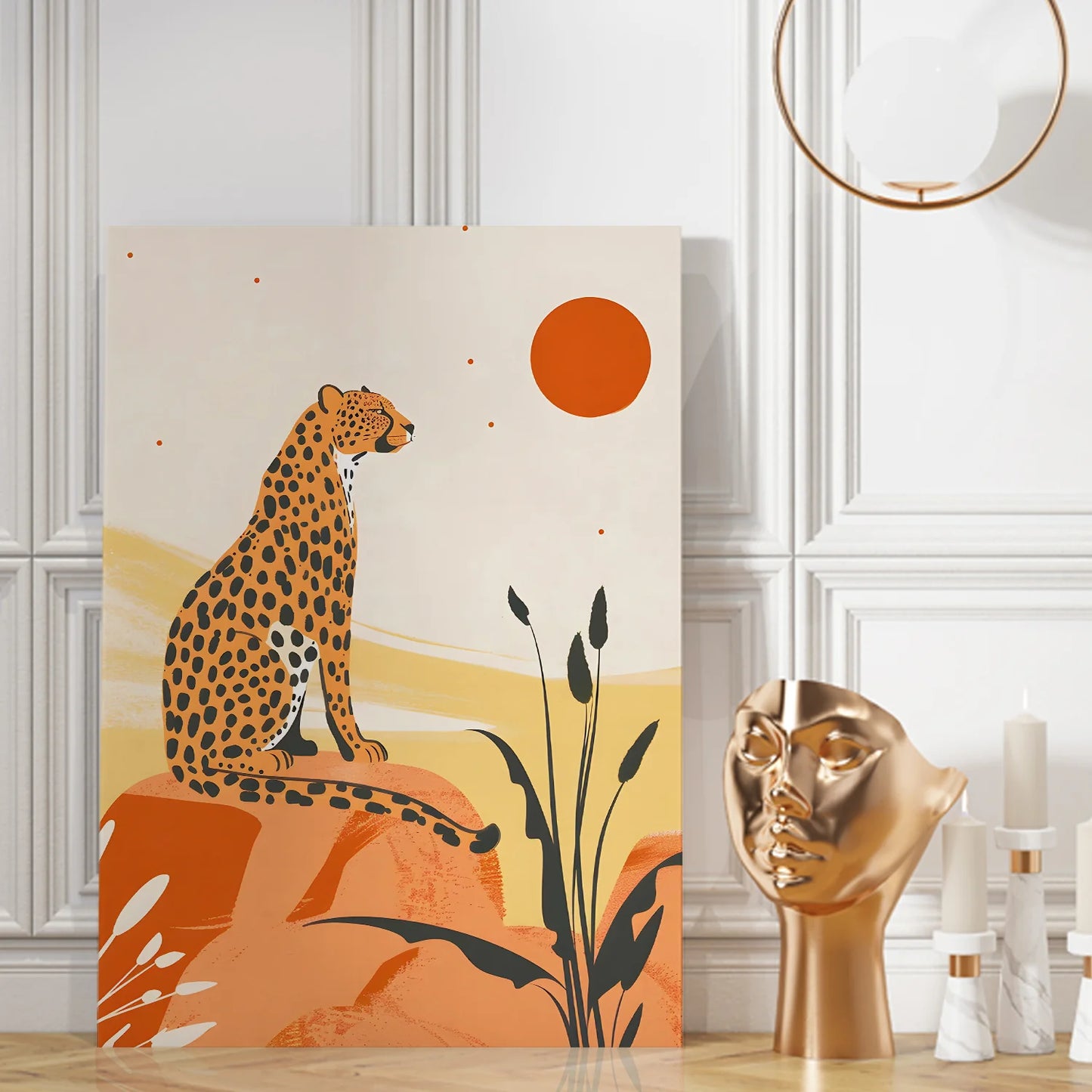 Leopard Wildlife Canvas Wall Painting
