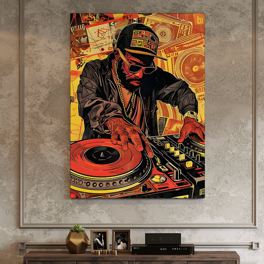 Hip-Hop Frequencies canvas wall art painting