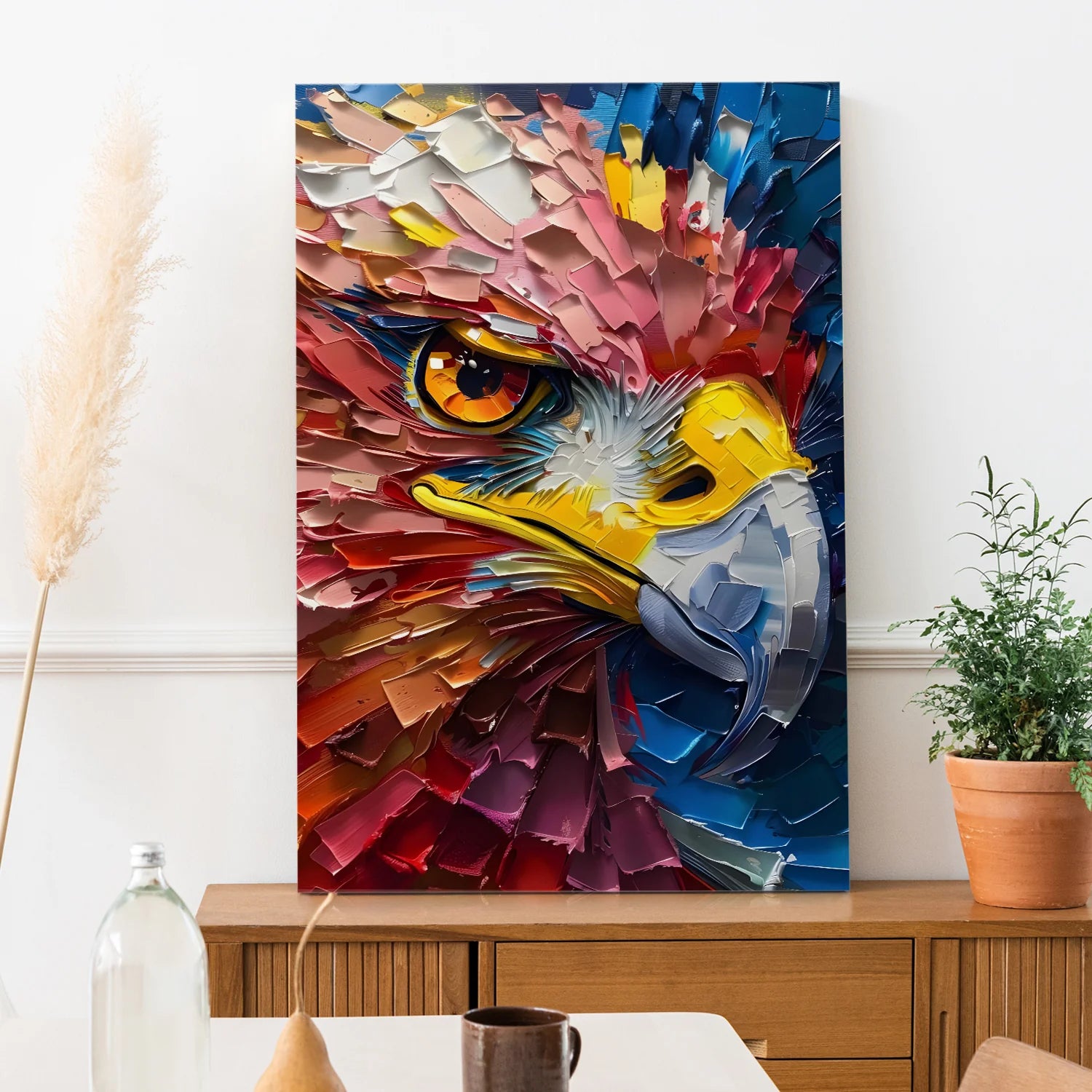 Eagle Canvas Wall Painting For Home And Office Decoration