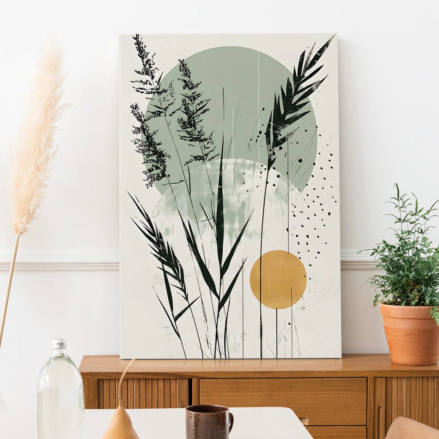 Minimal Canvas Boho Wall Art Painting
