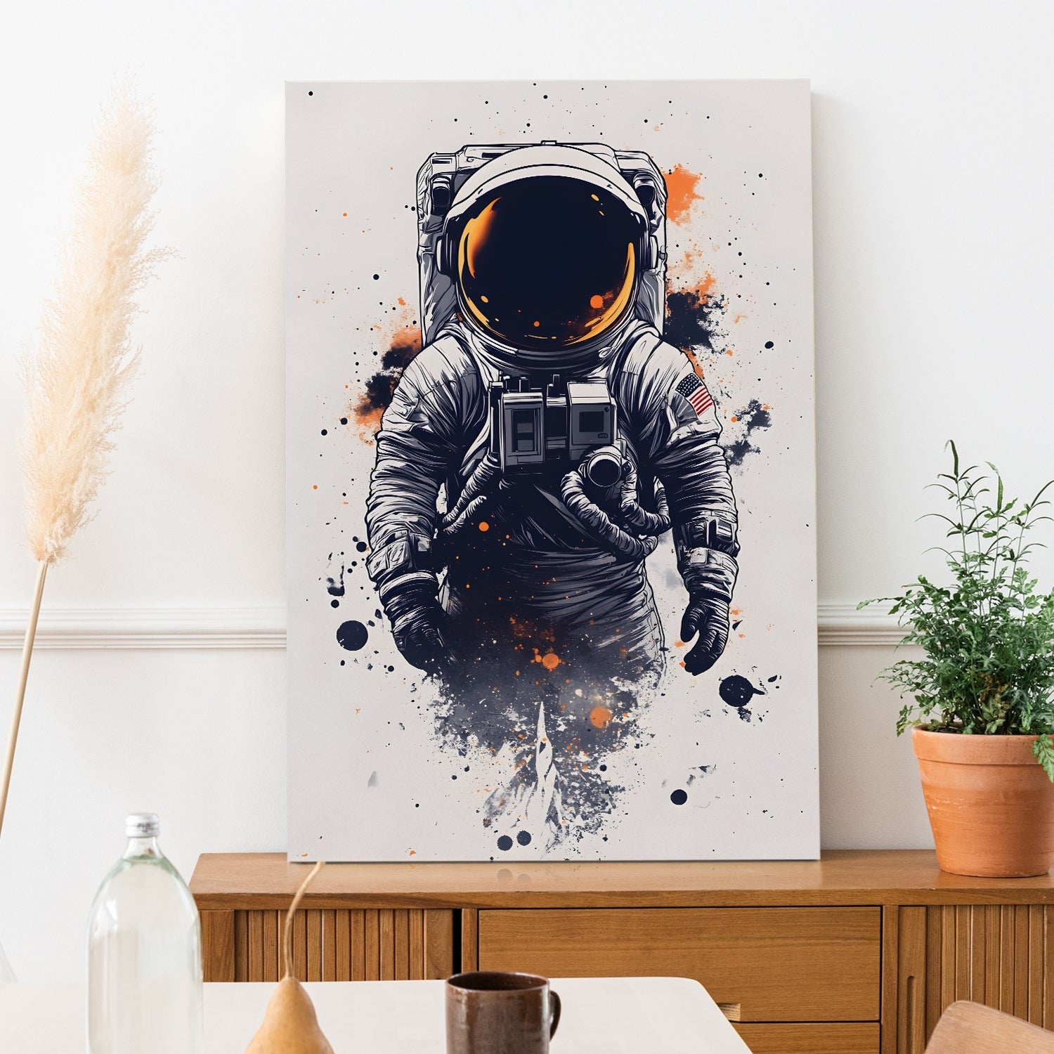 Adrift in the Cosmos canvas wall art painting