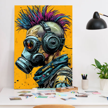 Neon Resistance canvas Wall Art Painting