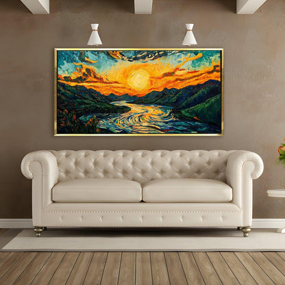 Sunrise Canvas Wall Painting 