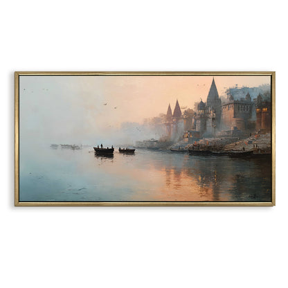 Banaras Ghats Painting Wall Art – Varanasi Riverfront