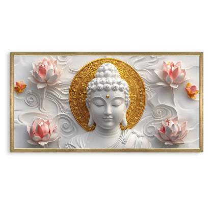 Buddha Canvas Wall Art For Bedroom Decoration