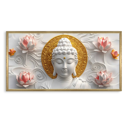 Buddha Canvas Wall Art For Bedroom Decoration