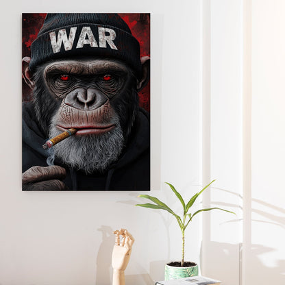 Smoking Gentleman canvas wall art painting