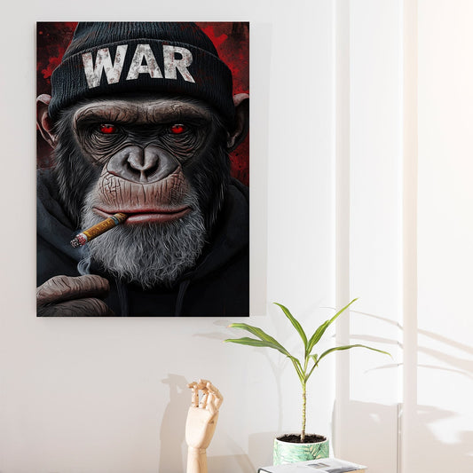 Smoking Gentleman canvas wall art painting