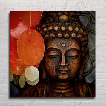 Lord Buddha Face Wall Art Painting For Bedroom and Office Wall Decoration