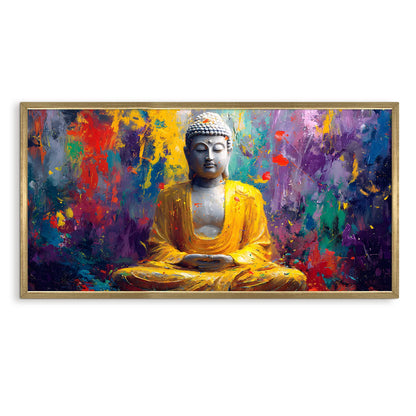 Abstract Buddha Wall Canvas Painting For Living Room