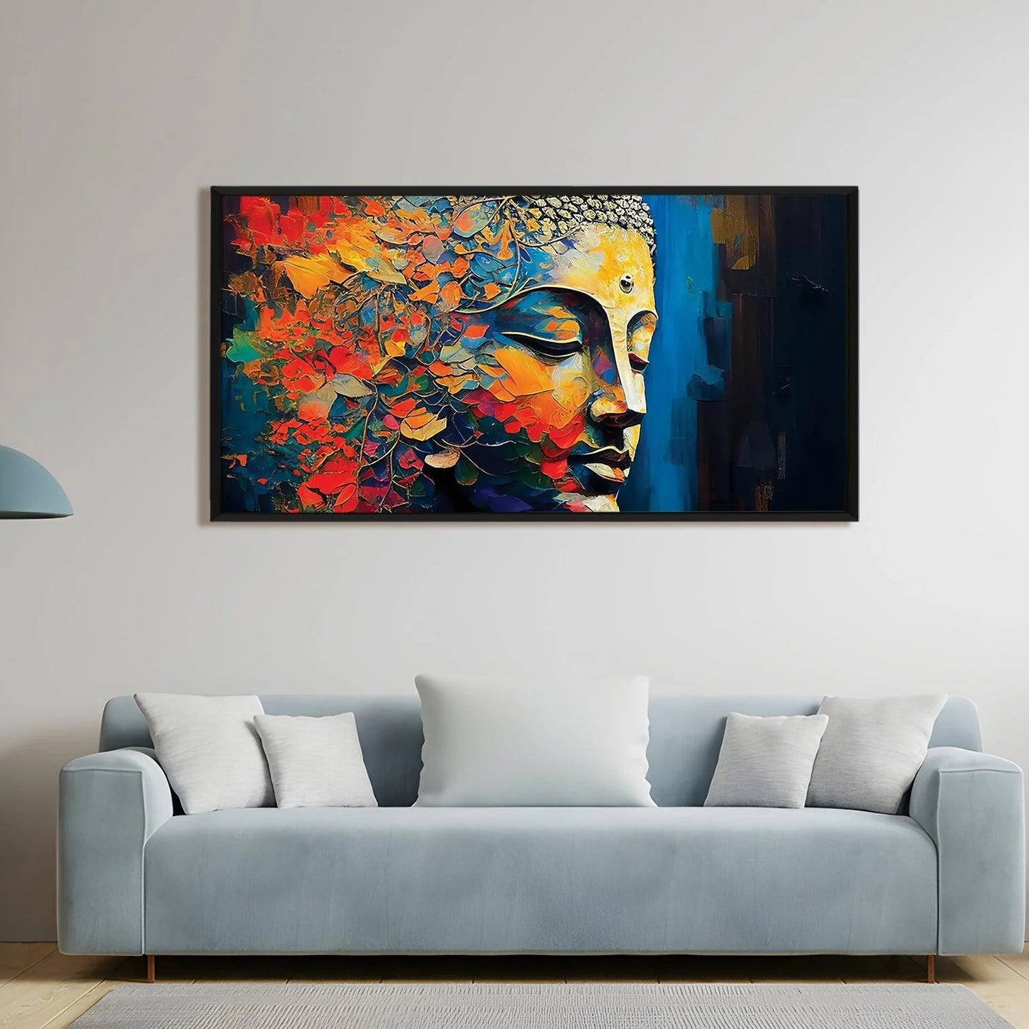 Lord Buddha Canvas Wall Painting For Office Decor