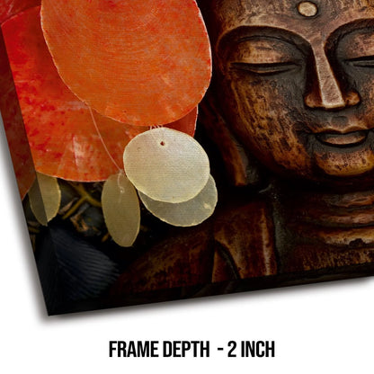 Lord Buddha Face Wall Art Painting For Bedroom and Office Wall Decoration