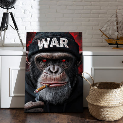Smoking Gentleman canvas wall art painting