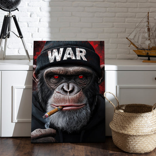 Smoking Gentleman canvas wall art painting