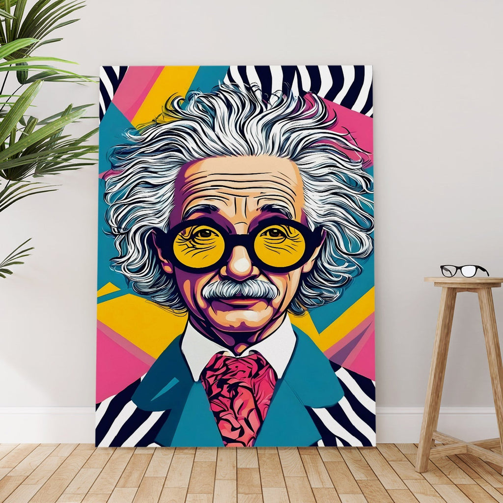 Einstein Unplugged canvas wall art painting