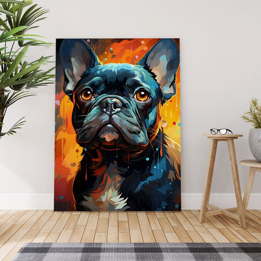 French Bulldog Art canvas wall art painting