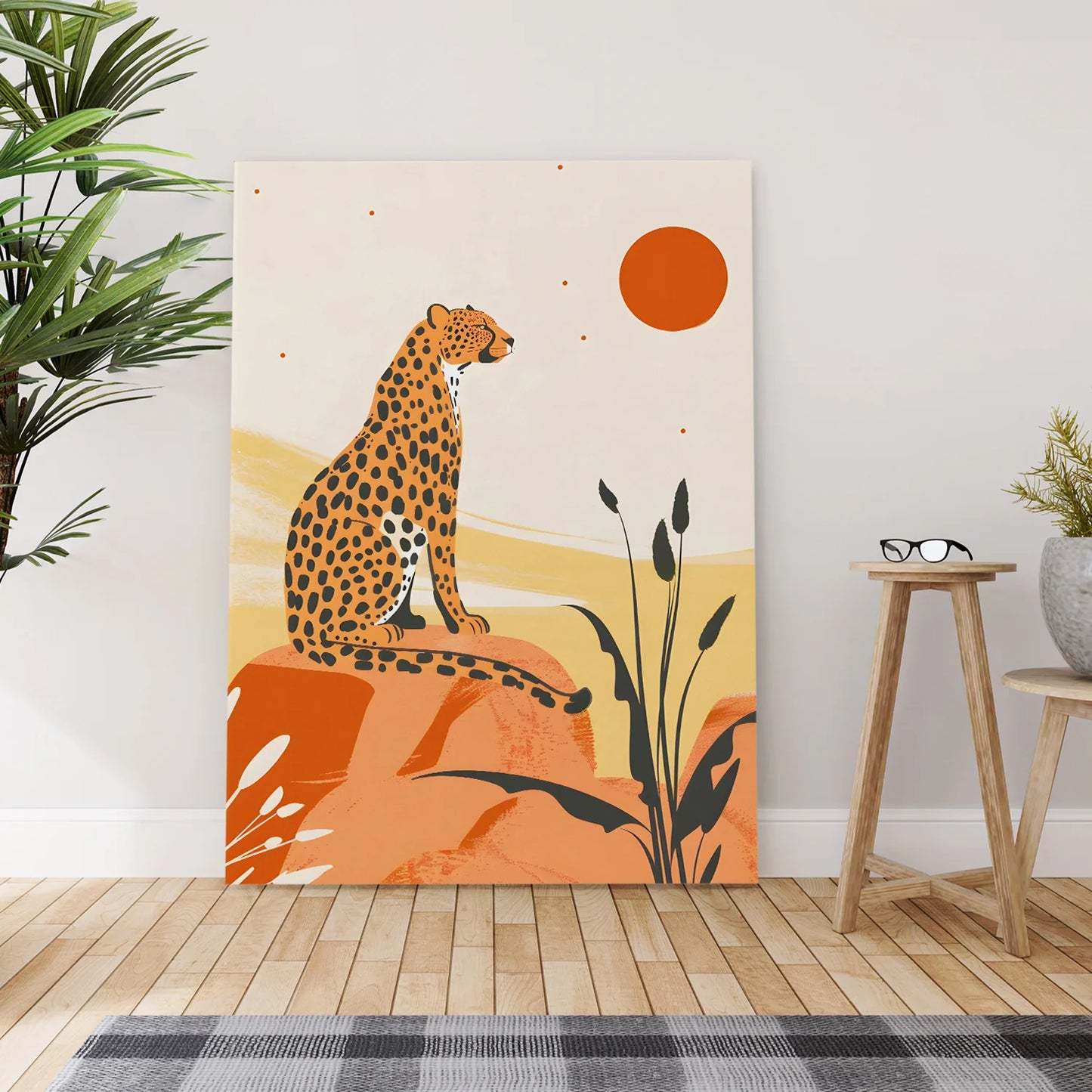 Leopard Wildlife Canvas Wall Painting