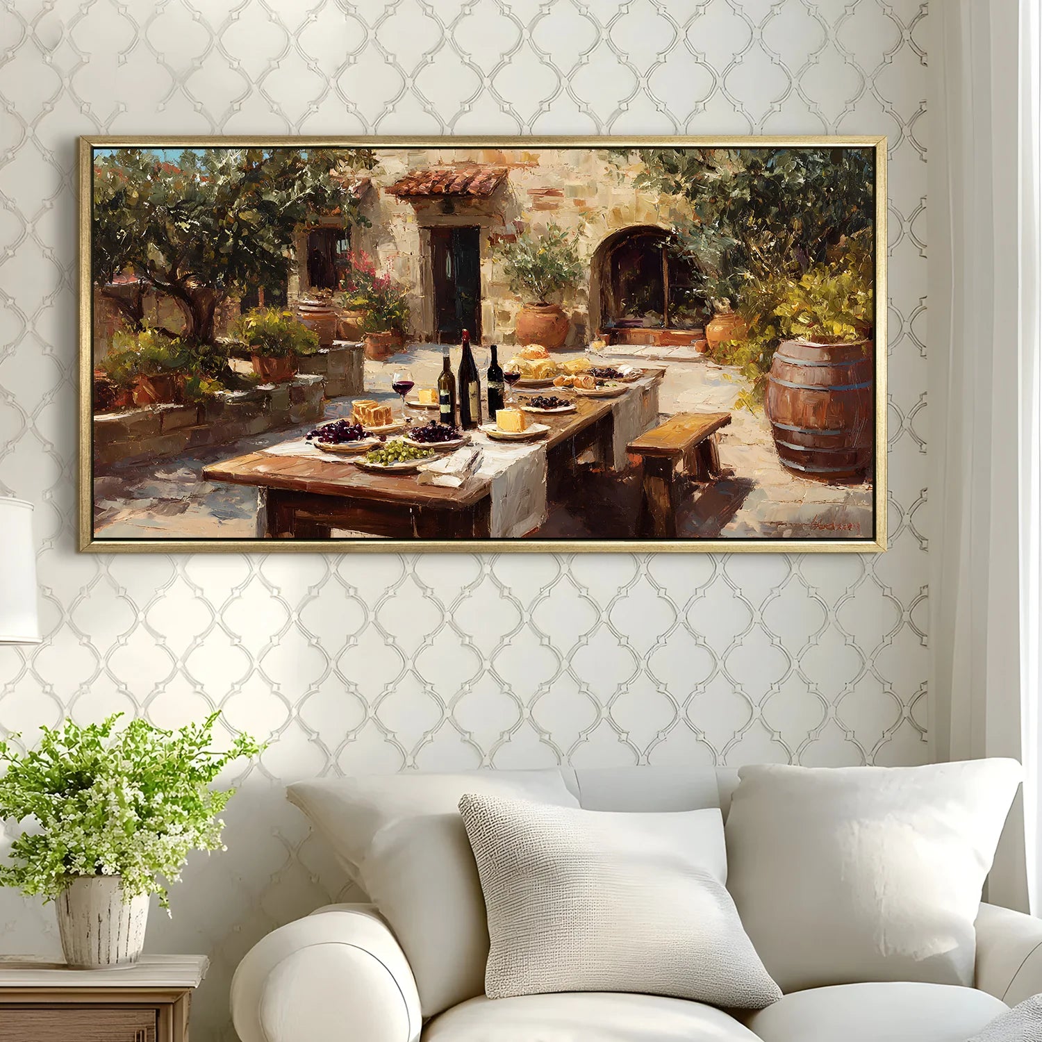 Vintage Wall Canvas Wall Art For Hotel Room 