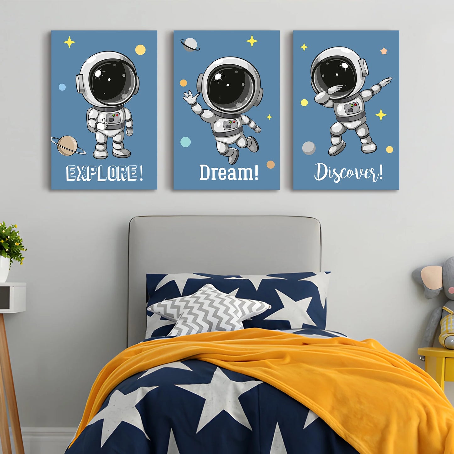 Astronaut Canvas Wall Painting for Modern Home and Office Decor
