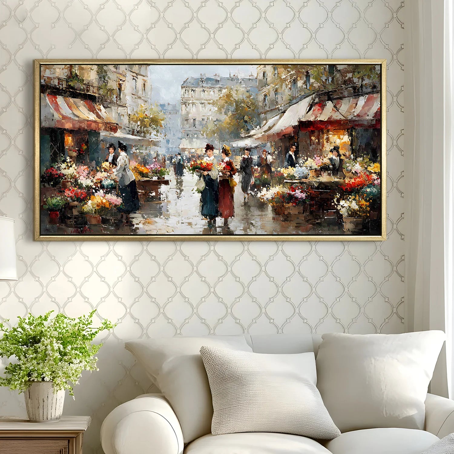Vintage Canvas Wall Painting For Hotel