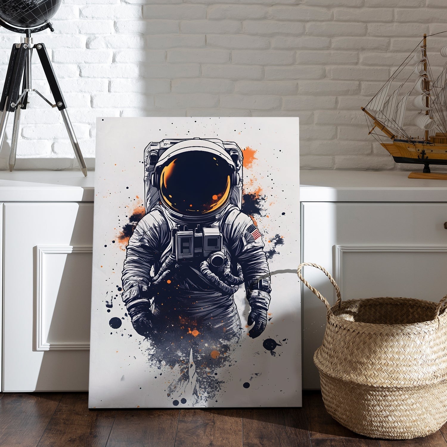 Adrift in the Cosmos canvas wall art painting